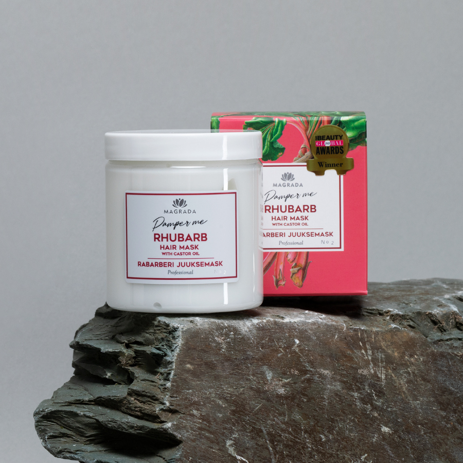 Rhubarb Hair Mask With Castor Oil - 250 ml