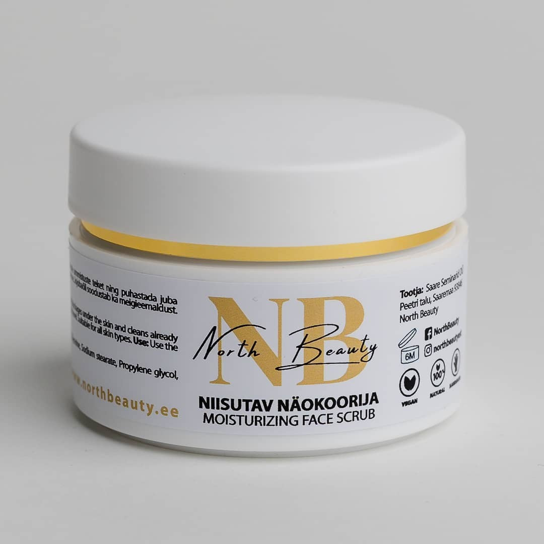 Moisturizing Face Scrub with Jojoba Oil, 50ml