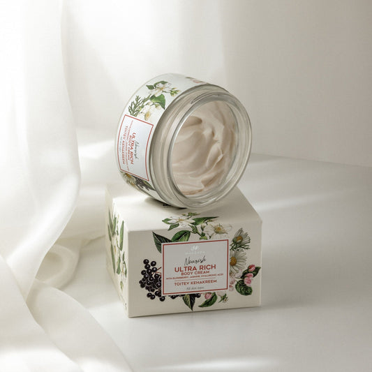 Nourishing Body Cream With Elderberry, Jasmine And Hyaluronic Acid, 200 ml