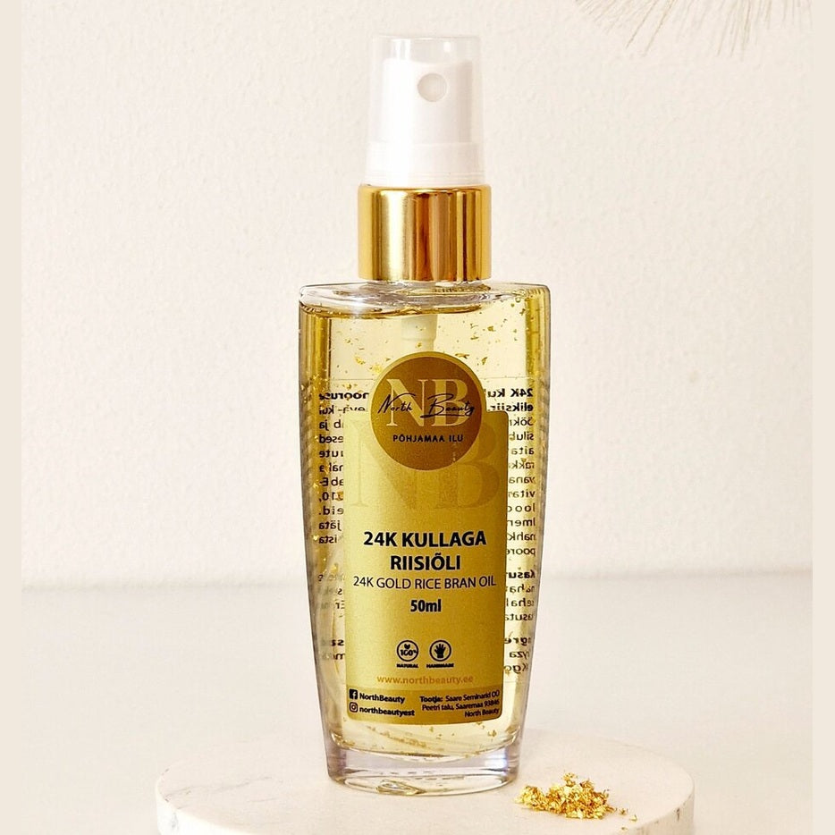 24K Gold Rice Oil, 50ml