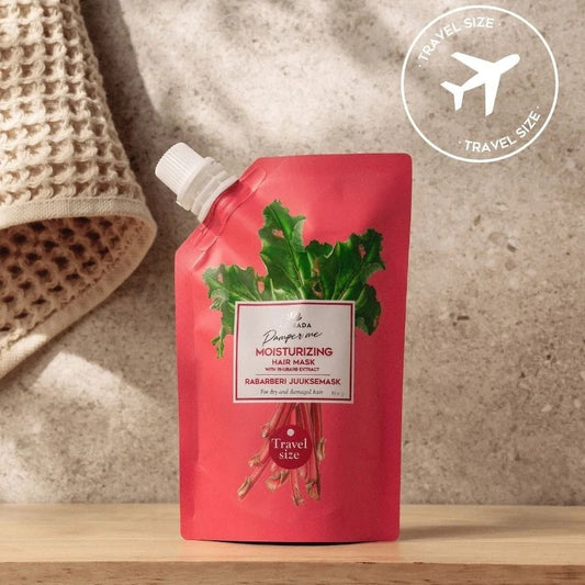 TRAVEL SIZE Rhubarb Hair Mask With Castor Oil - 100 ml