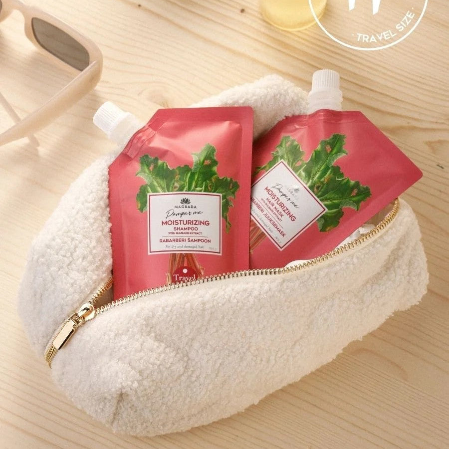 TRAVEL SIZE Rhubarb Hair Mask With Castor Oil - 100 ml
