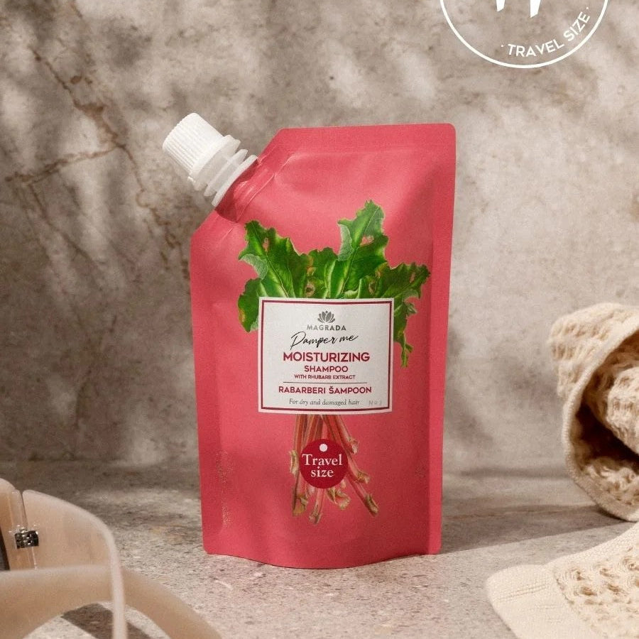 TRAVEL SIZE Rhubarb Shampoo With Aloe Extract - 100 ml
